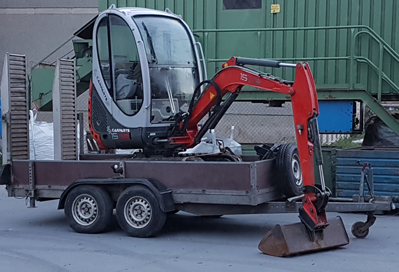 Baumaschinen-PKW-Anhnger